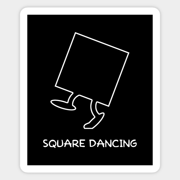 Square Dancing Funny Magnet by GloopTrekker